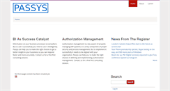 Desktop Screenshot of passys.nl